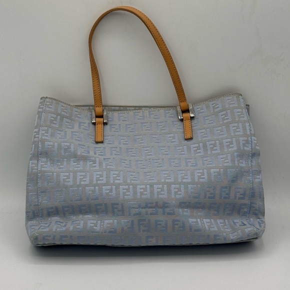 FENDI Light Blue Monogram Bag. Great condition. Comes with COA - Picture 1 of 13